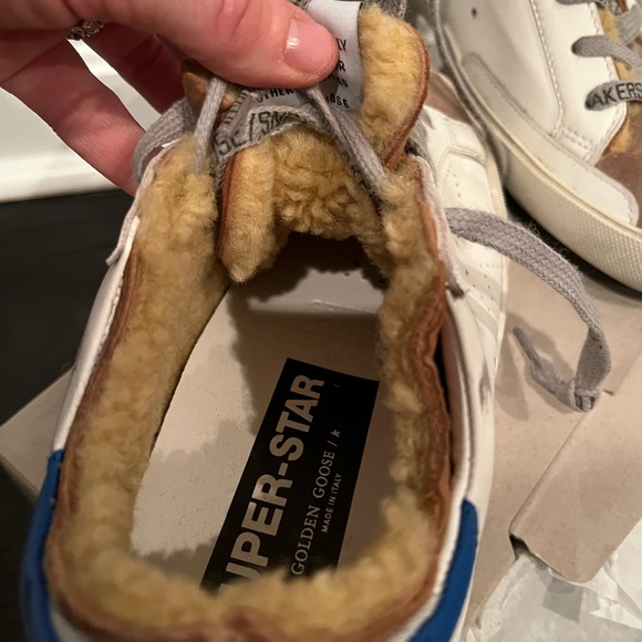 Golden Goose super star shearling lined sneakers 8/38 - Picture 6 of 11